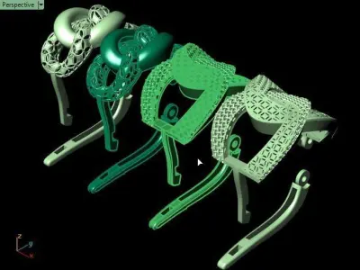 Two earrings part 5  3D print model