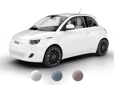 Fiat 500 2021 3d model 3D model