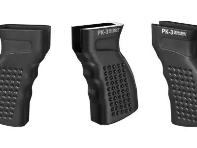 MILITARY Zenitco RK-3 Grip for AK platforms Low-poly 3D model