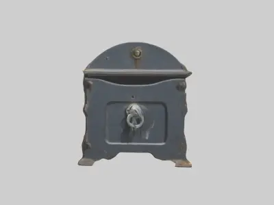 Lock Box Low-poly 3D model