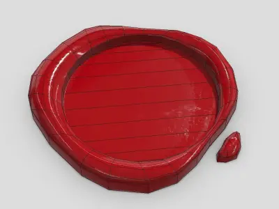 Wax Seal 3 Low-poly 3D model