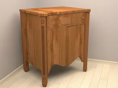 Antique TV unit 3D model