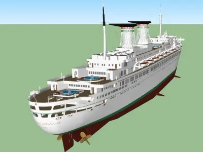 SS Michelangelo Low-poly 3D model