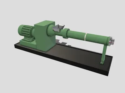 Machine - Extruder Low-poly 3D model