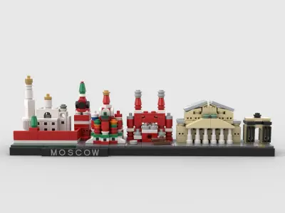 Moscow Skyline 3D model