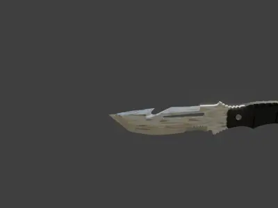survival knife cs go Low-poly 3D model