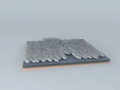7Th SketchyDestruction meteor attack destruction part  Free 3D model