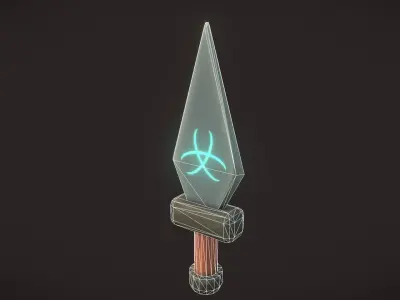 Fantasy Dagger Free low-poly 3D model purchase