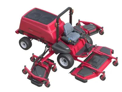 Toro Groundsmaster 5900-D Rotary Mower Low-poly 3D model