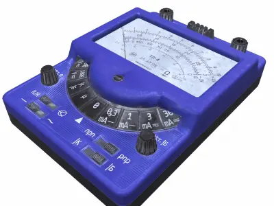 Multimeter T1 Low Poly Low-poly 3D model