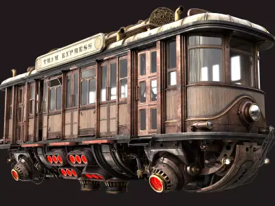 Fly Fantastic Train 3D model