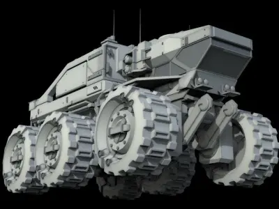 Vehicle armored 3D model