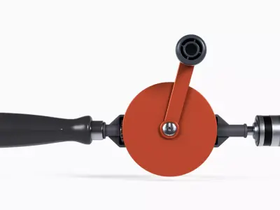 Drill Machine hardware tool Hand Drill Low-poly 3D model