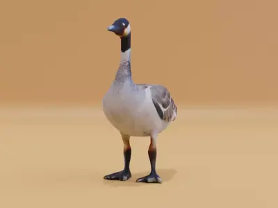 Goose Large Free low-poly 3D model