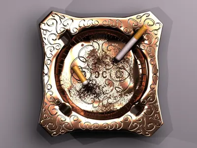 Elegant Ashtray 3D model