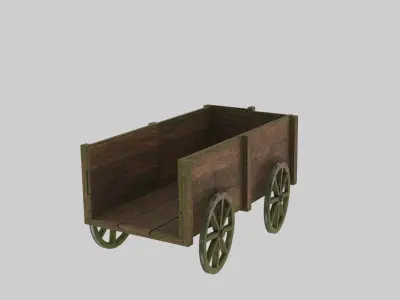Medieval Carts Low-poly 3D model purchase