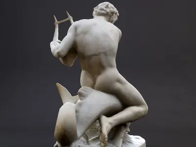 Arion assis sur le dauphin Orsay 3D print model