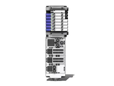 Bloco Manifold SMC SS5Y5 10S6WF53 07B Block 3D model
