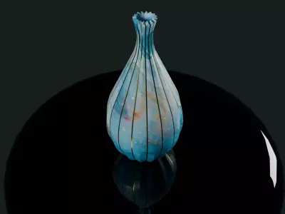 marble texture   vase Low-poly 3D model