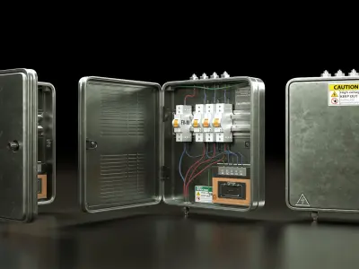 Electrical Boxes and Panels Pack 3D model