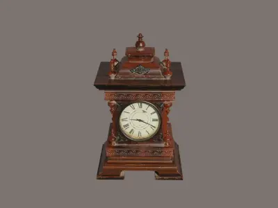 Old clock antique 3D model