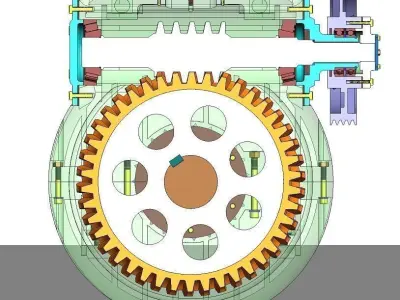 Worm gear 3D model