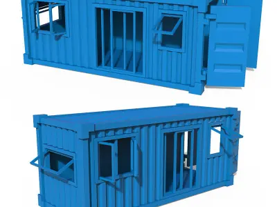 Contener House Low-poly 3D model