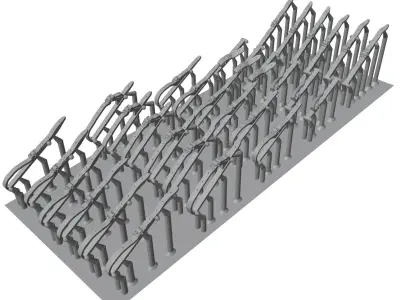 USA Tank Tool Mounts 1-35 resin 3D print model
