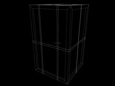 Stylized Wooden Shipping Crate 4K Game-Ready Low-poly 3D model