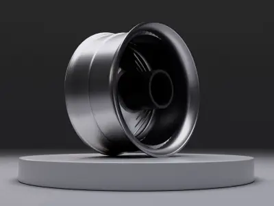 L4G wheel Low-poly 3D model