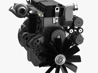 Car Engine 3D model order