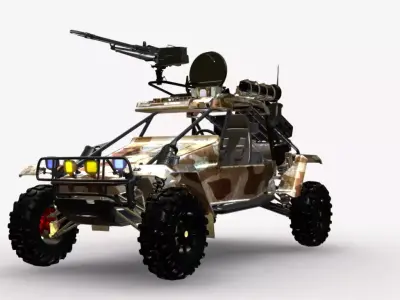 atv 4x4 Low-poly 3D model