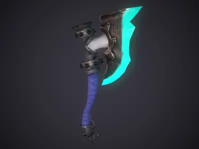 Axe Stylized Low-poly 3D model