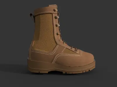 Air Force Boot Low-poly 3D model