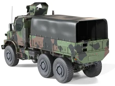 Oshkosh MTVR Amk23 Low-poly 3D model