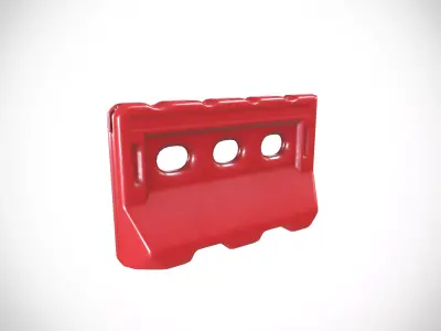 Barrier 2 Low-poly 3D model purchase