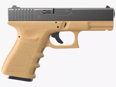 Glock 19 GEN 3 Olive 3D model purchase