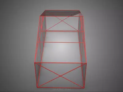TRANSLUCENT GREENHOUSE HOTHOUSE GLASSHOUSE GARDEN FRAMEWORK FARM 3D model