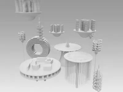 Skyscrapers 3D model