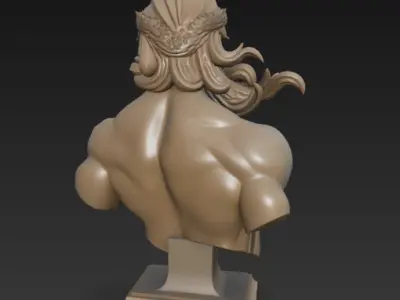 Bust of Zeus 3D print model