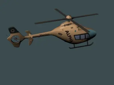 Helicopters helicopter Low-poly 3D model