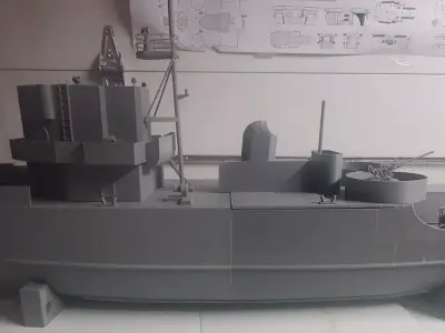 Admirable Class Minesweeper - 1-48 Scale - 3D Printable RC Model 3D print model