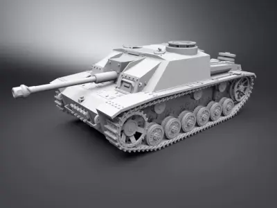 StuG III Scale model  3D print model