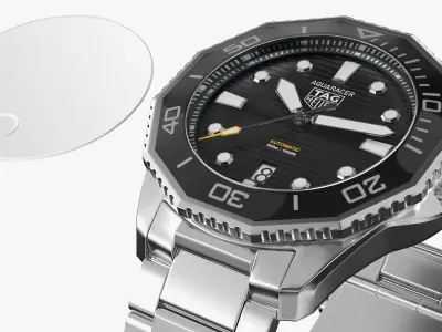  Tag Heuer Aquaracer Classic Metal Watch Black 