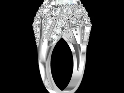 Wedding Ring  3D print model 221