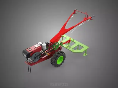 TEETH TINE TOOTH PLOW PLOUGH RAKE HARROW CULTIVATOR HAND TRACTOR 3D model