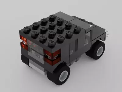 LEGO CREATOR Black SUV 7602 3D model