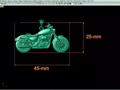 Motorcycle 3D-print model file 3D print model