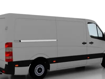 Mercedes Benz Sprinter L2H1 2009 Cargo EU 3D model