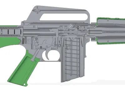 Colt M 16 3D model